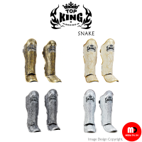 Top King Shin Guards TKSGSS-02 Super Snake Pattern For Training MMA K1 Genuine Leather สนับแข้งท็อปคิงส์ ป้องกันการบาดเจ็บ ฝึกซ้อมมวย หนังแท้