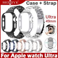 สายนาฬิกา Apple Watch Ultra 49 มม สแตนเลสสตีลสายนาฬิกา Apple Watch Ultra 49 มม สายโลหะ + ตัวเรือน smart watch strap + case