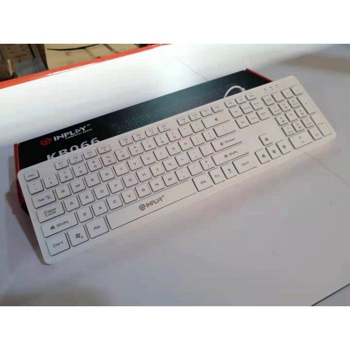 INPLAY KB066 Keyboard USB Smooth Touch keyboard 104 key Wired Silent ...