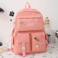 4 Pcs Sets Canvas Schoolbags For Teenage Girls Women Backpack School Kids Primary School Bag College Student Laptop Backpacks