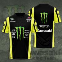 （Can Customizable）Kawasaki Racing Team x SUP 3D Printed Summer Mens T-Shirt（Adult and Childrens Sizes）