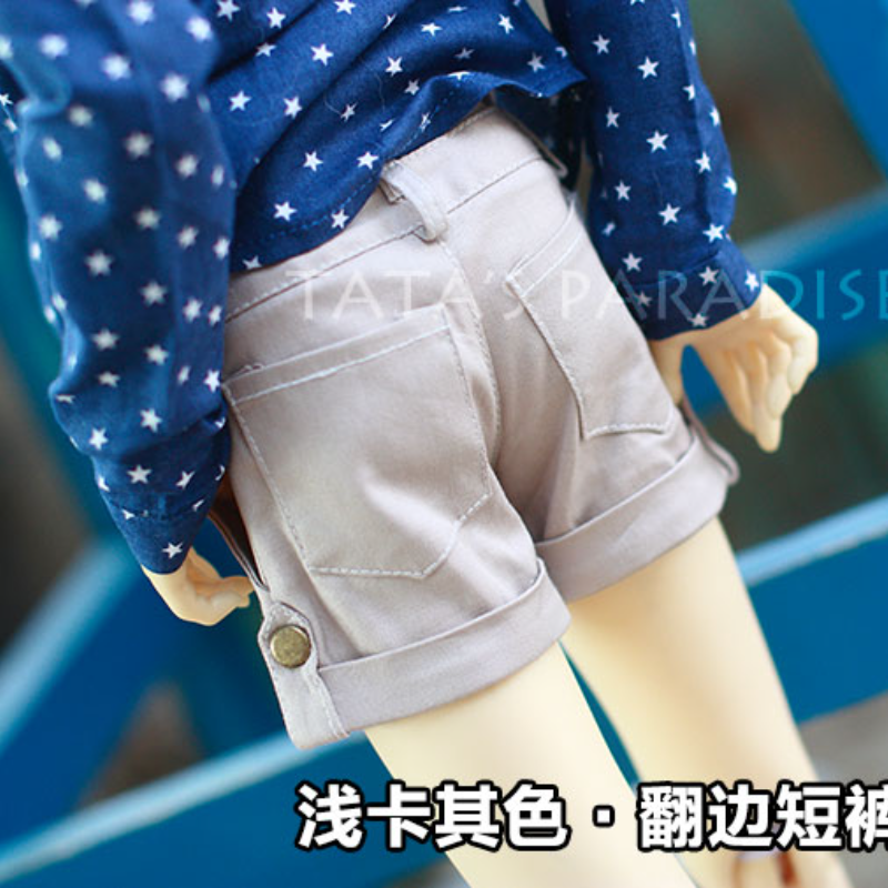 New Cute Black Casual Style Strap Shorts For 1/4 1/6 BJD MSD YOSD Doll Clothes 