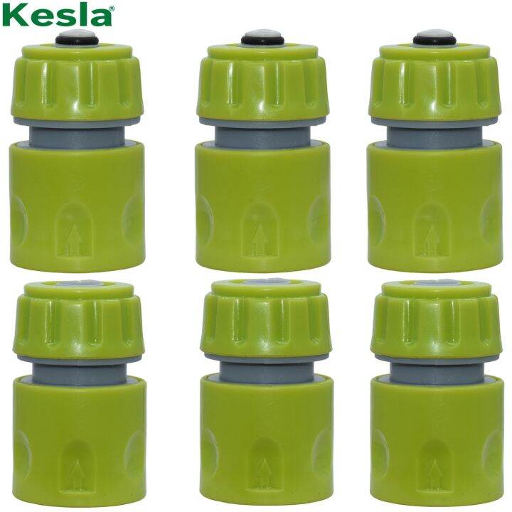6PCS 1/2 inch Garden Hose Pipe Repair Connector w/o or w/ WATER STOP