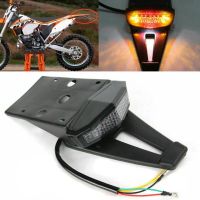 ไฟท้ายสัญญาณเลี้ยวเบรค LED รถจักรยานยนต์ใหม่เหมาะสำหรับจักรยาน Enduro Dirt Bobber KTM