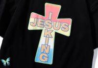 Kanye Jesus Is King Cross Print Shortsleeved Tshirt