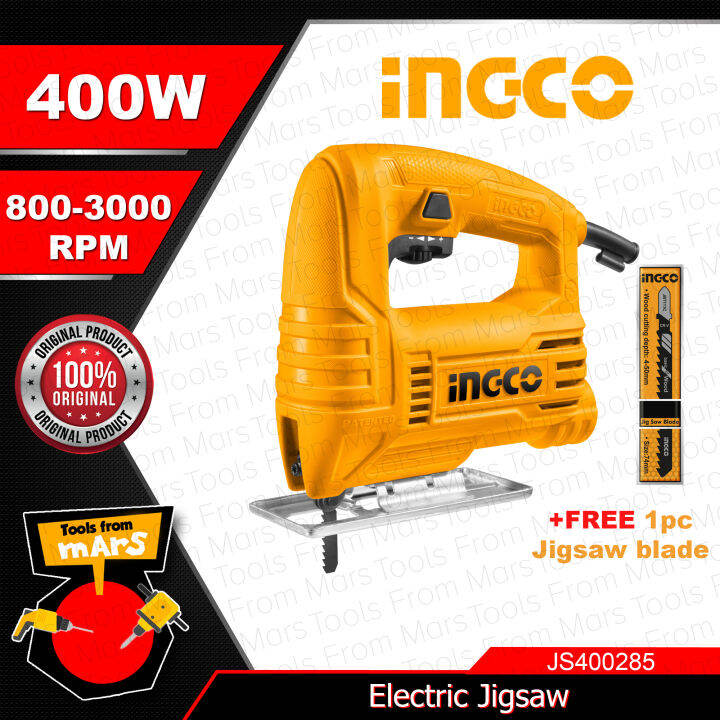 INGCO Jigsaw 400W JS400285 TOOLS FROM MARS IPT | Lazada PH