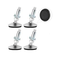 4Pcs/Set 50mm Swivel Adjustable Leveling Feet  Furniture Leveler Foot with T Nut Bolt  Screw On Cabinet Table Workbench Chair Furniture Protectors Rep