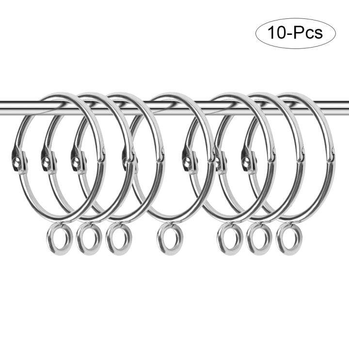 10pcs-lot-50mm-opening-round-shower-curtain-hanger-hooks-anti-rust-metal-curtain-ring-loose-leaf-book-hinge-snap