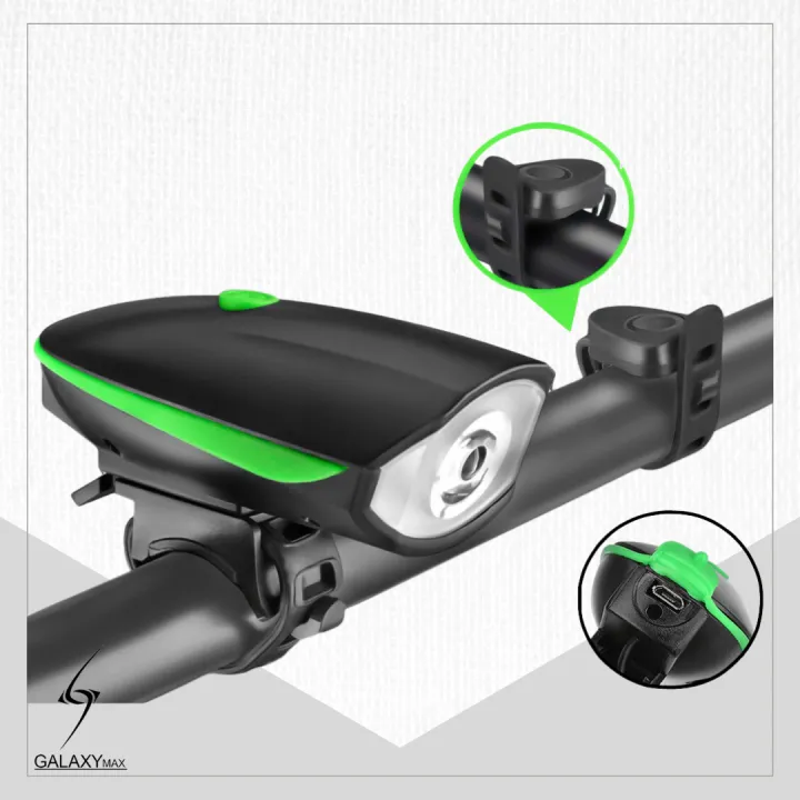Rechargeable Bike Flashlight/Horn 120 Decibels Lazada PH