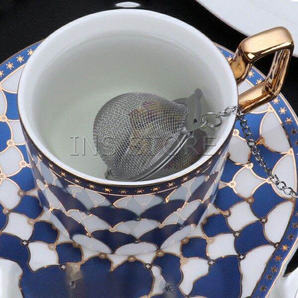 INS ลูกปรุงรสสแตนเลส ใส่เทศ ผงชงชา ลูกบอลกรอง stainless steel seasoning balls Lazada.co.th