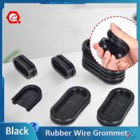 1-20Pcs Black Oval Blanking Grommets Rubber Closed Blind Plug Bung Cable Wiring Protect Bushes Gas Stove Parts Accessories