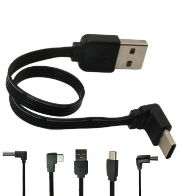 ❄✹₪ Soft 0.1m 0.2m 0.3m 0.5m Short USB Type C Cable Right Angle 90 Degree USB A Type to Type C Converter Data Cord Charger