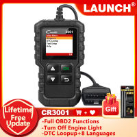 เปิดตัว CR3001เครื่องอ่านรถยนต์ OBD2แบบเต็มเครื่องสแกนเนอร์รถยนต์หลายภาษาเครื่องมือวิเคราะห์รถยนต์ตรวจสอบเครื่องยนต์อัปเดตฟรี PK KW850