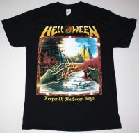 Helloween Keeper Of The Seven Keys II Black Tshirt Heavy Metal Gamma Ray Rage Men T Shirts Cotton Classic