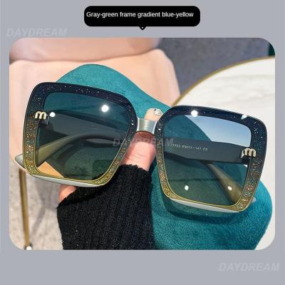 อาทิตย์แว่นตาแฟชั่นขนาดใหญ่ Gafas De Sol แว่นกันแดด Uv ปิดกั้นเสื้อผ้าแบรนด์เฉดสีสแควร์แว่นกันแดดวินเทจผู้หญิงแว่นตา
