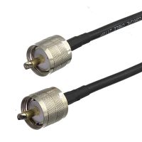 1Pcs RG58 PL259 Male plug to UHF PL259 Male Plug Connector Crimp RF Coaxial Jumper Pigtail Cable For Radio Antenna 6inch 50M