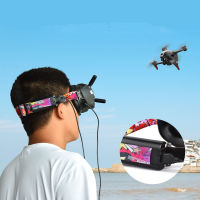 Adjustable Head Strap for DJI FPV Goggles Headband with Battery Holder Charge Cable Hole for DJI FPV Glasses V2 other VR Goggles