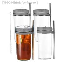 ❏۩✜ rfefefewfeerew Copos de café gelado Multifuncional Cup Set com canudos escova limpeza copos Jar para Dry Hops