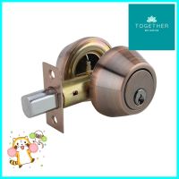 กุญแจลิ้นตาย 2 ด้าน HAFELE 489.10.507 สีทองแดงรมดำDOUBLE CYLINDER DEADBOLT HAFELE 489.10.507 ANTIQUE COPPER **คุณภาพดี**