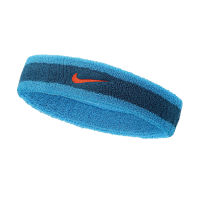 Nike ผ้าคาดศีรษะ Swoosh Headband Marina/Laser Blue/Rush Orange ( N.000.1544.446 )