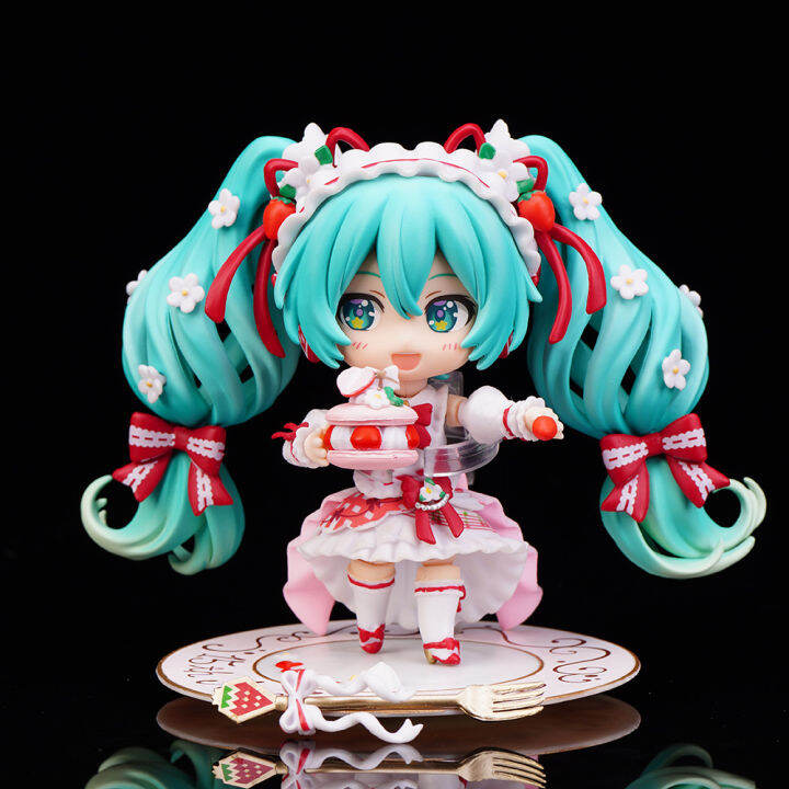 ของเล่นเด็กในตลาด10cm-nendoroid-1939-hatsune-miku-15th-ครบรอบ-gsc-kawaii-ภาพอนิเมะ-collectible-ของเล่นแอ็คชันโมเดล