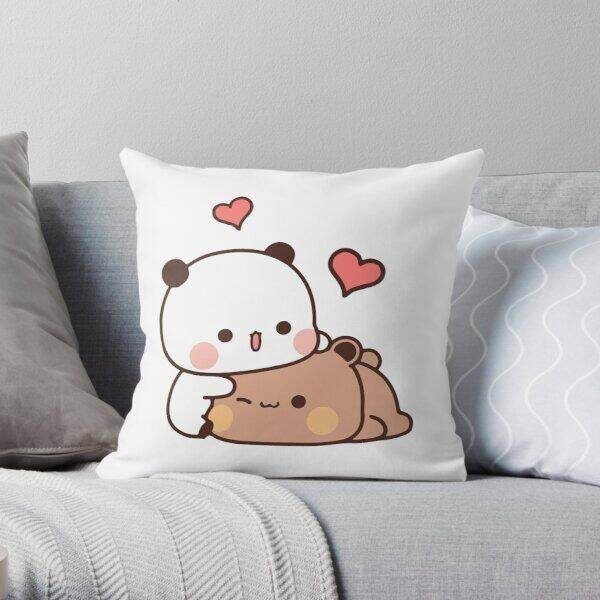 panda-bear-hug-bubu-duda-mochi-peach-cat-throw-pillow-bedroom-sofa-anime-bed-fashion-pillowcase