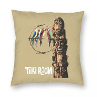 [FAZOZO Home Textile Store] Tiki Room ปลอกหมอนสี่เหลี่ยมโพลีเอสเตอร์ผ้าลินินกำมะหยี่ Creative Zip Decor โยนปลอกหมอนปลอกหมอนอิงรถยนต์