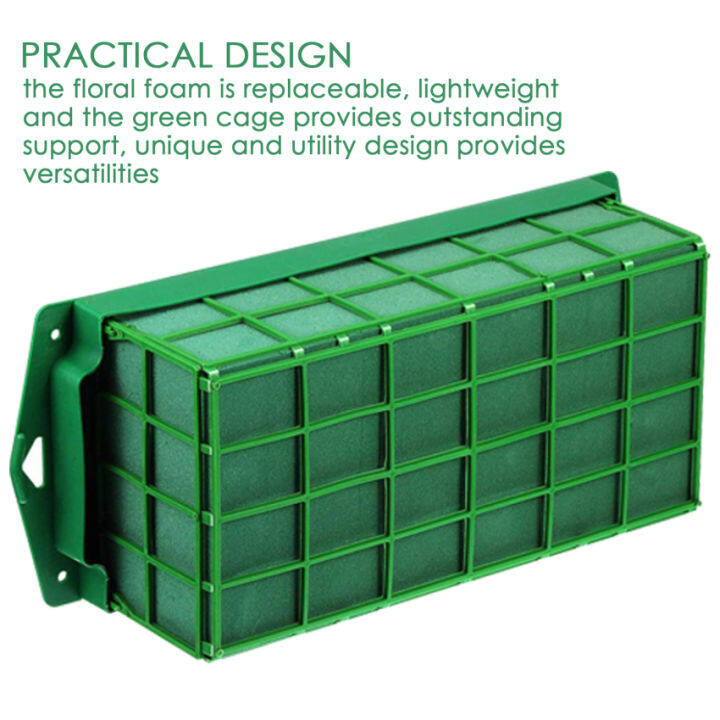 ตัวยึดดอกไม้กรงโฟมดอกไม้พร้อมโฟมลายดอกไม้สำหรับการจัดดอกไม้กรงดอกไม้สดสำหรับวางกลางโต๊ะ