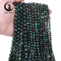 Zhe Ying ขายส่ง 6/8/10 มม.สร้อยข้อมือลูกปัดมรกตรอบหินธรรมชาติ Healing คริสตัลอัญมณี Emerald ระดับ 2 ลูกปัดสำหรับเครื่องประดับทำ