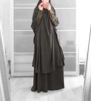 【YF】 Ramadan Eid Muslim Prayer Garment Dress Women Abaya Jilbab Hijab Long Khimar Robe Abayas Clothing Niqab Djellaba Hooded