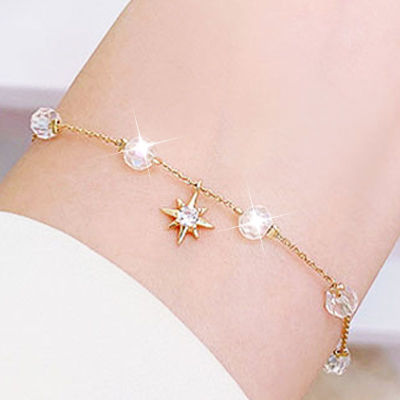 JUWANG Elegant Simple Double Layer Lady Necklaces Temperament Exquisite Stars Shine Zircon Necklace Engagement Luxury Jewelry