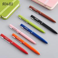 Swivel Ballpoint Pen Mini Personalized Rotating Ballpoint Pen Metal Signature Stationery Office School Supplies Pens