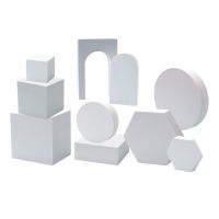 ▤✳ 10pcs/set Shooting Studio Geometric Cube Stand Foam Jewelry Display Backdrop Posing For Products Photography Background Prop