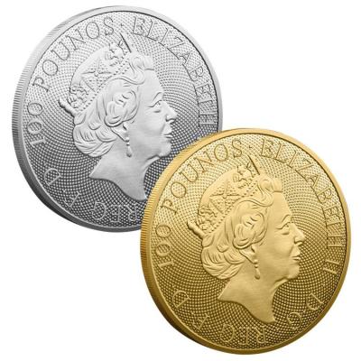 Queen Coins Craved Queen Elizabeth Collectible Coins British Queen Elizabeth II Original British Coins in Memory of the Queen of England graceful