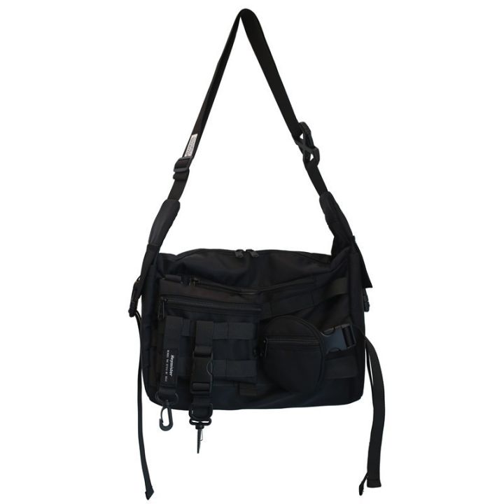 กระเป๋าสะพายข้างผู้ชาย-กระเป๋าคาดเอว-mens-sports-waterproof-and-durable-multi-function-outdoor-fashion-messenger-bag