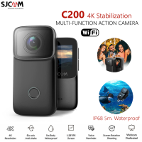 SJCAM C200 4K Wifi Waterproof Small Mini Action Camera กล้องแอคชั่น กันน้ำ IP68 5m. (ของแท้ มีสินค้าพร้อมจัดส่ง)