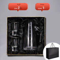 Lead-Free Glass Wine Glass and Wine Pot Handmade Crystal Glass Whiskey Cup Set Household