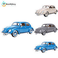 Tootplay โมเดลรถโลหะผสม1955รถหรูจำลองเครื่องประดับรถขึ้นรูป Volkswagen โมเดลรถเต่าสำหรับสะสมของขวัญ