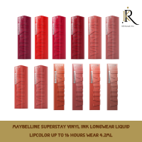 Maybelline Superstay Vinyl Ink Longwear Liquid Lipcolor Up to 16 Hours Wear 4.2ml ลิควิดลิปสติกเนื้อไชน์ที่สุดของความแวววาว จากเมย์เบลลีน