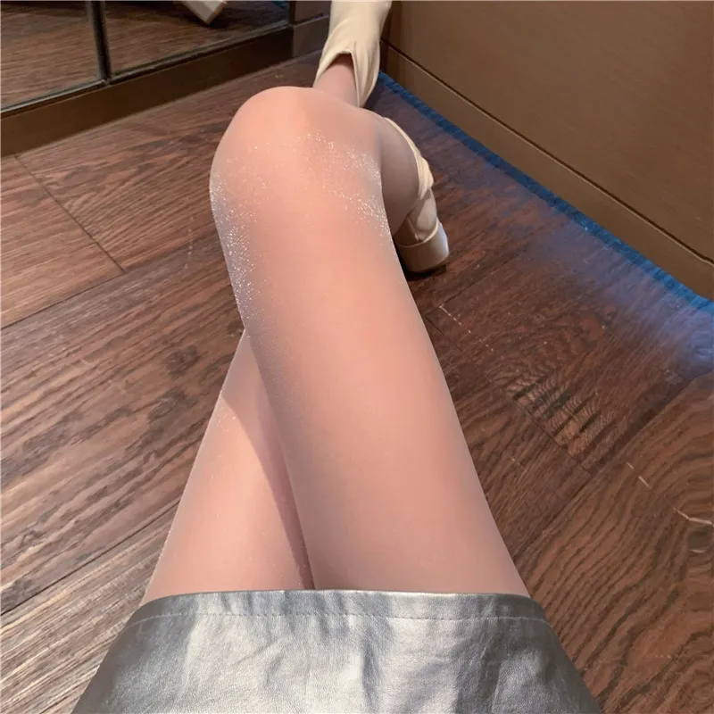 Glitter Stockings Girls Charming Shiny Pantyhose Summer Glossy Tights  Female 