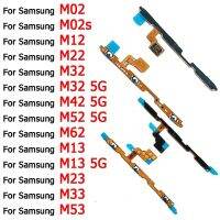 Samsung Galaxy M13 M23 M33 M53 M02 M02s M12 M22 M32 M42 M52 M62 5G เคเบิ้ลปุ่มกดปุ่มเปิดปิดปริมาณสำหรับ สายเคเบิลงอได้ชิ้นส่วนอะไหล่