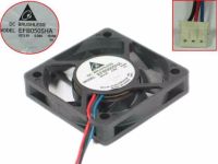 ☊ Delta Electronics EFB0505HA SV65 DC 3.3V 0.25A 50x50x10mm 3 wire Server Cooler Fan