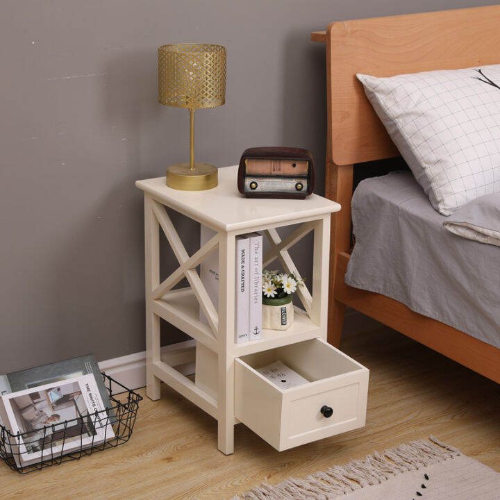 Simple modern mini bedside table Korean corner storage