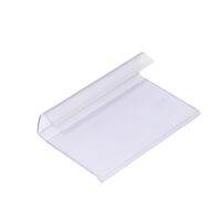 Basket Nametags Clear Plastic Holders for Wire Retail Price Labels Clip on Shelf Merchandise Sign