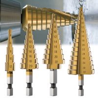 Drill Bit Drilling Power Tools HSS Titanium Coated Step for Metal High Speed Steel Wood Hole Cutter Step Cone Drill Woodworking