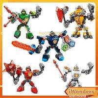 Creative DIY Mecha ชุด Nexo Knights Macy Axl Lance Aaron Building Blocks Ultimate Clay Ultimate Robin ชุดเครื่องประดับ