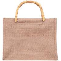 Women Men Handbags Cotton Foldable Reusable Shopping Bag Rubbing Cart Eco Shoulder Organization Bag(Khaki)