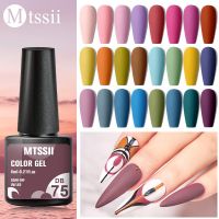 MTSSII 8Pcs Gel Set Semi Permanent Hybrid Gel Varnish Base Top Coat Soak Off UV LED Nail Art