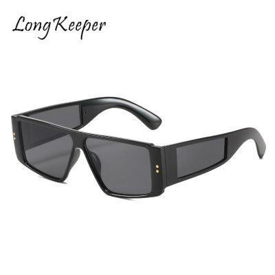 LongKeeper Vintage Fashion Square Sunglasses Women Men Brand Designer Punk Sun Glasses Female Rectangle Eyewear Oculos De Sol UV