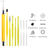 ✉♘◐ ear cleaner Ear Wax Removal Tools with Light amp; Storage Case Portable Ear Spoon Earpick Cleaning Kit for Kids amp; Adults Ear Care